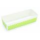 18 Oz. Paper Baking Loaf Pans in Fun Colors - Green Stripe